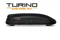 Автобокс на крышу черный Turino Medium (460 л) Аэродинамический